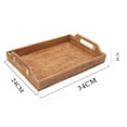 thumbnail image 3 of Bandeja de almacenamiento de ratán tejida a mano, cesta de mimbre, caja de almacenamiento de adornos, suministros para la cena 34x24x7cm, 3 of 9