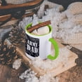 thumbnail image 5 of Army Dad Grey Camouflage , 15oz Two-Tone Green Mug, 5 of 7