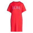 thumbnail image 6 of Joyspun Women’s Dreamy Soft Collection Short Sleeve Valentine's Day Sleep Shirt, Sizes S/M to 2X/3X, 6 of 6