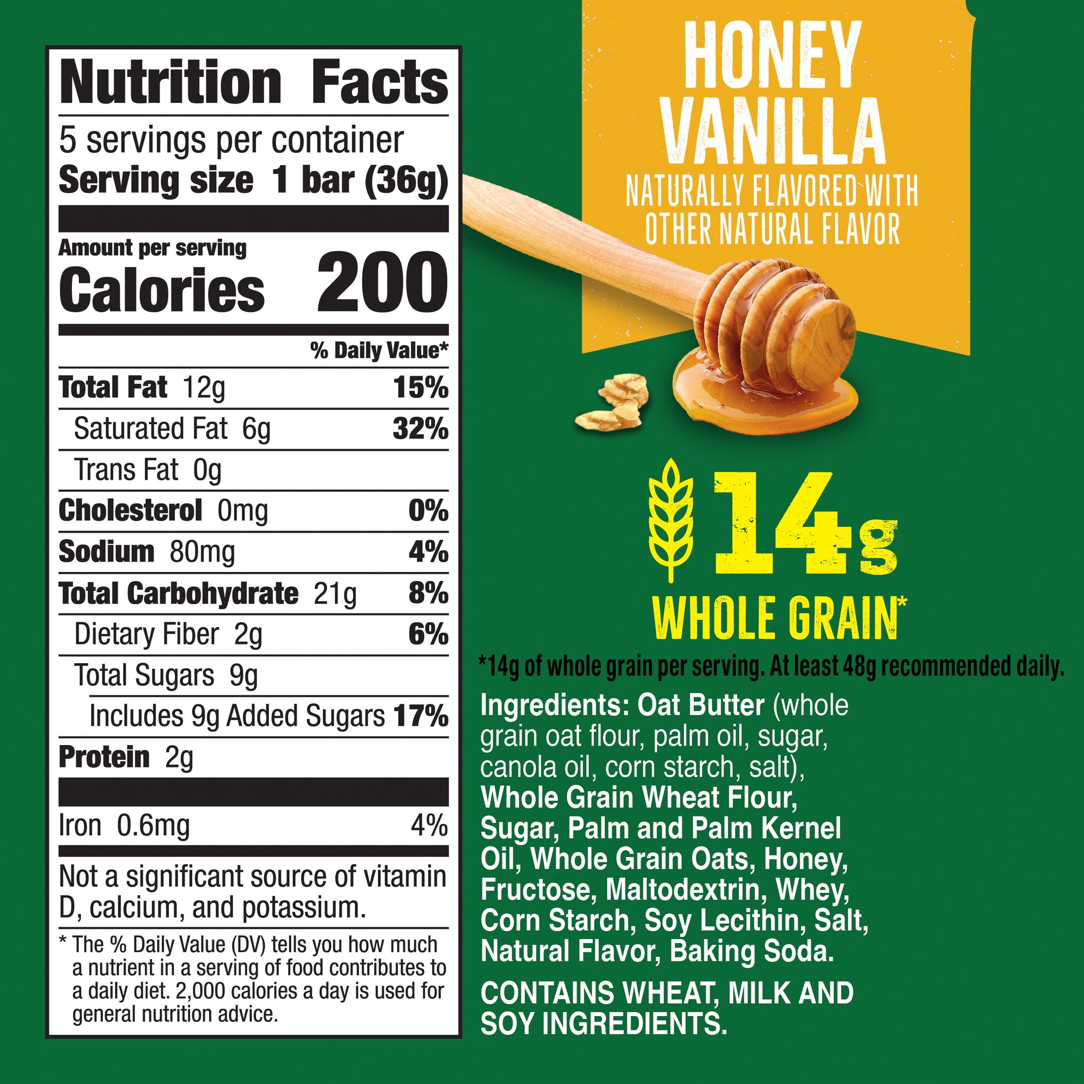 (3 pack) Nature Valley Crispy Creamy Wafer Bars, Honey Vanilla, Whole Grain, 5 Bars, 6.5 oz