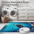 thumbnail image 5 of ODIKA 5'x7' Machine Washable Non-Slip Area Rug, Fresh Ocean Breeze Palette High Traffic Rug, Blue, 32059, 5 of 7
