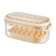 thumbnail image 3 of Caja de hielo, gran capacidad, portátil, refrigerador, grado alimenticio, molde de cubitos de hielo, beis, 3 of 5