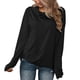 thumbnail image 2 of Cuello vuelto camisetas hombro caído camisetas Mujer Jersey Camisa Cuello vuelto Manga larga Hombro caído Sudadera suelta cálida para invierno Otoño Negro M ANGGREK Otros, 2 of 6
