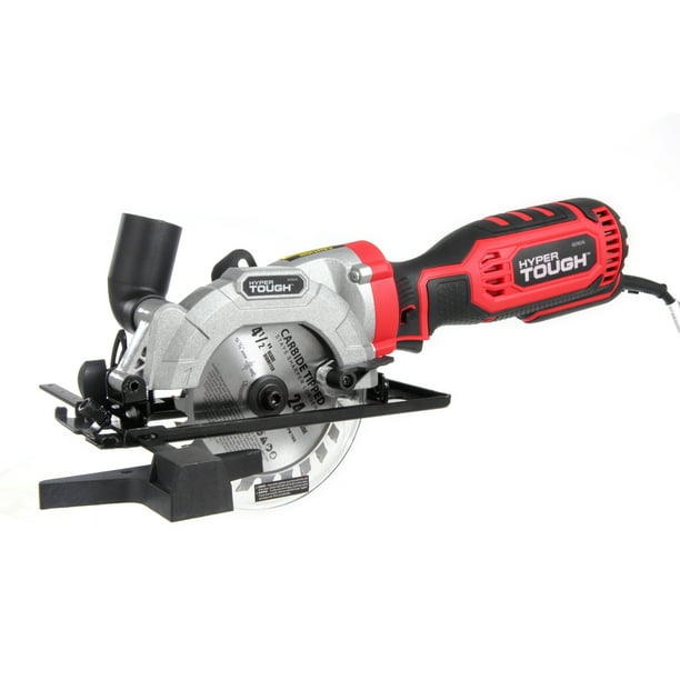 Hyper Tough 5.8AMP Corded 4.5Inch Mini Circular Saw, AQ10024
