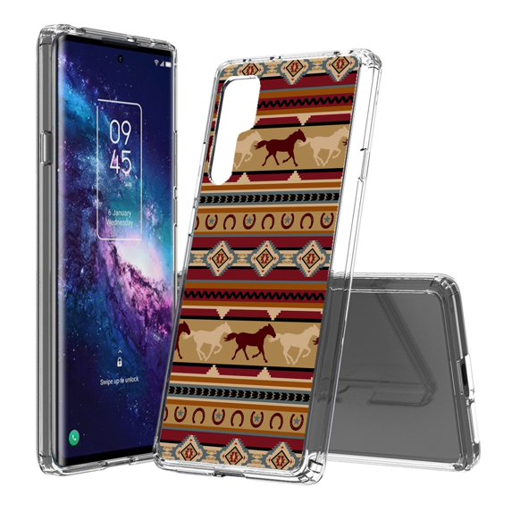AquaFlex Hybrid Slim Designed For TCL 20 Pro 5G Case Transparent Clear