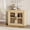 Wood color- 2 glass doors, variant on TEQIN 70.9" Buffet Cabinet With Storage,Modern Kitchen Sideboard With 4 Doors & Adjustable Shelves,Wood Coffee Bar Cabinet Console Table For Dining Room, Living Room, Entryway