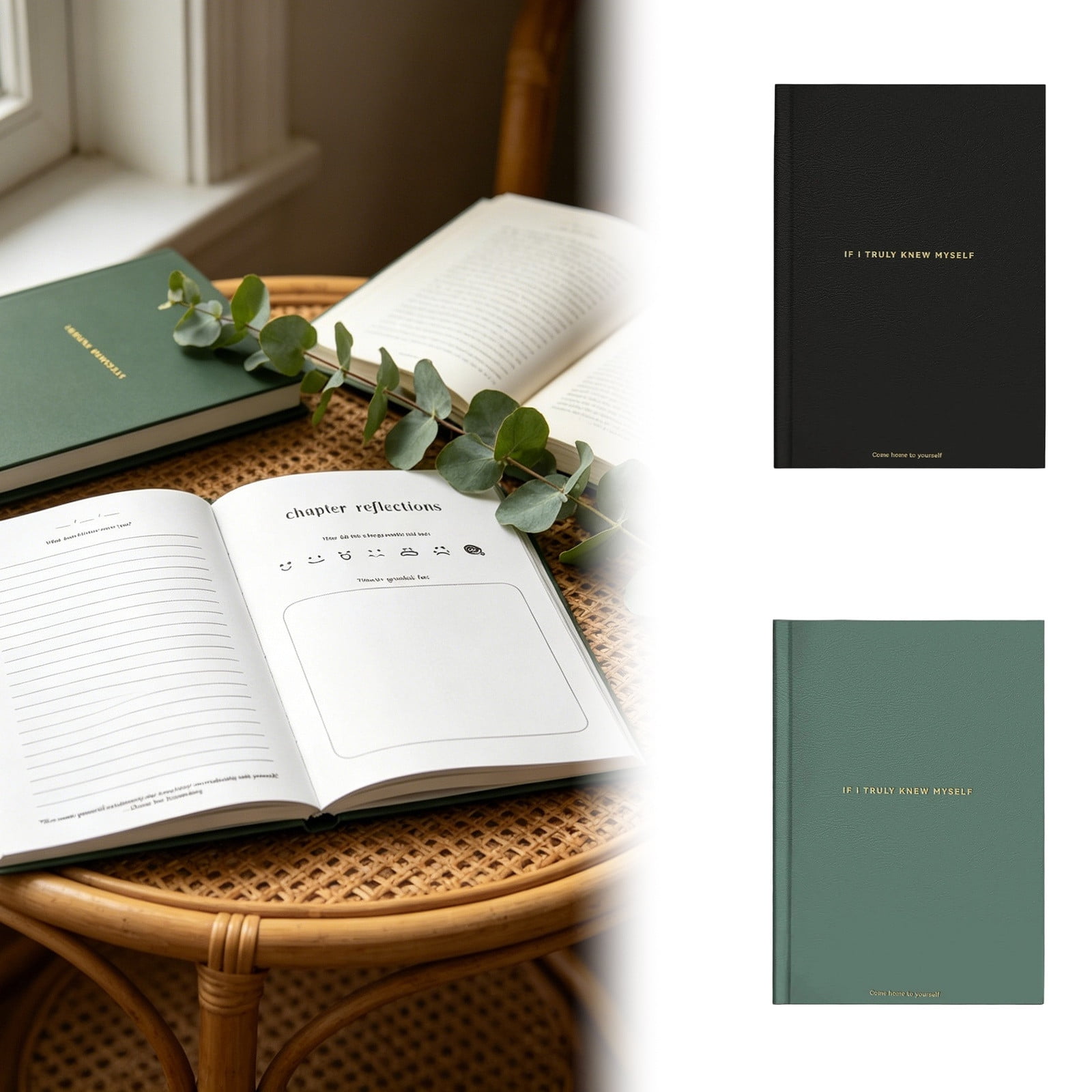 Zguuel Self Discovery Guided Journal Notebook If I Knew Inner Peace Reflection Diary for Personal Growth Mindfulness Self Care Writing