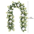 ZZkhGo Artificial Flowers,6.59FT Flower Garland Artificial Rose Flowers