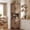 Grey, variant on CazToi 65" Tall Corner Cabinet with Doors, Freestanding Corner Pantry, Farmhouse Triangle Cupboard