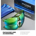thumbnail image 5 of Xagger Polarized Lightweight UV400 Wrap Around Sport Sunglasses for Men Women Baseball Softball Running Glasses, 5 of 6