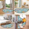 thumbnail image 7 of CURLYOOT Unicorn Cloud Half Round Door Mat 40'' x 63'', Indoor Outdoor Entrance Rug, Semi Circular Area Rug, Non Slip Washable Absorbent Doormat, Laundry Room Rug, 7 of 7