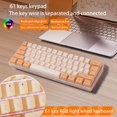 thumbnail image 4 of Portable 60% Gaming Keyboard,Ergonomic Rgb 61 Keys Keyboard With  Coated Abs Keycaps, For Win 11,10, 8, 7, Vista, Xp, For Os X Laptop, 4 of 8