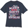 thumbnail image 1 of New England Football "I Bleed Red, White & Blue" Blue T-Shirt, 1 of 1
