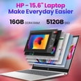 thumbnail image 5 of HP 15.6" Touchscreen Business & Student Laptop - Intel i3 1315U(Up to 4.5GHz) • 64GB RAM, 1TB SSD • 15.6" HD Display • Wi-Fi 6 • AI Copilot • Win 11 Pro • w/Bundle Accessories, 5 of 8