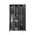 thumbnail image 7 of JAORD 72" Metal Lockers for Employees, Steel Storage Locker Cabinet with 18 Hooks&9 Doors for School Office Gym Bedroom, Assembly Required (9 Door-Dark Grey), 7 of 7