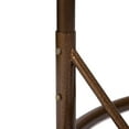 thumbnail image 3 of LeisureMod Mendoza Dark Brown Wicker Hanging 2 Person Egg Swing Chair with Stand & Blue Cushions, 3 of 9