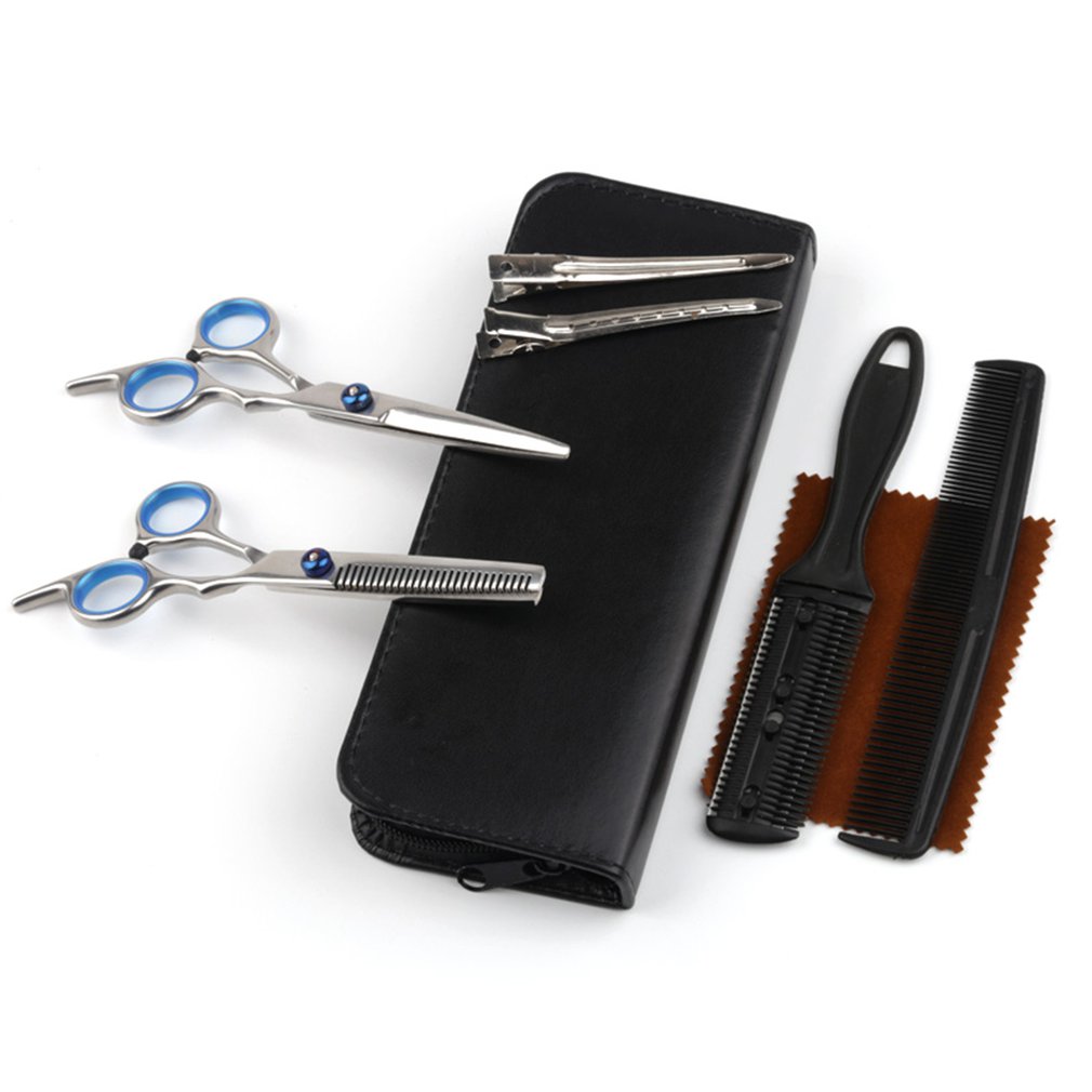 Hairdressing Scissors Set Family Hair Cut Scissors Trimming Notch