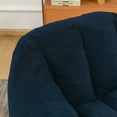 thumbnail image 4 of GARITIN Oversized Bean Bag Chair, Faux Fur Memory Foam, 37.4" x 33.9" x 32.3", Dark Blue, 4 of 10