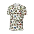 thumbnail image 6 of Wukai Multicolored Butterflies Print Men's Short-Sleeved Mesh T-Shirt,Quick-Dry Short Sleeve Workout T-Shirt-X-Small, 6 of 8