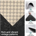 thumbnail image 3 of Beige Gray Checkerboard Checkered Pattern Kitchen Rugs Sets Of 3,Kitchen Runner Rugs Non Skid Washable,Decorative Kitchen Floor Mats for Kitchen,Sink,Laundry,17"x30"+ 17"x47" + 17"x59", 3 of 6