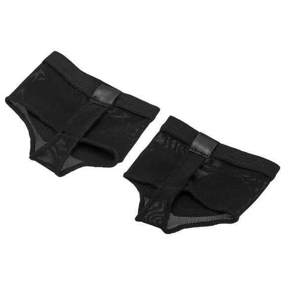 Uxcell Foot Undies Thongs for Dance, Half Sole Shoes Paws, L(39-40) & Black