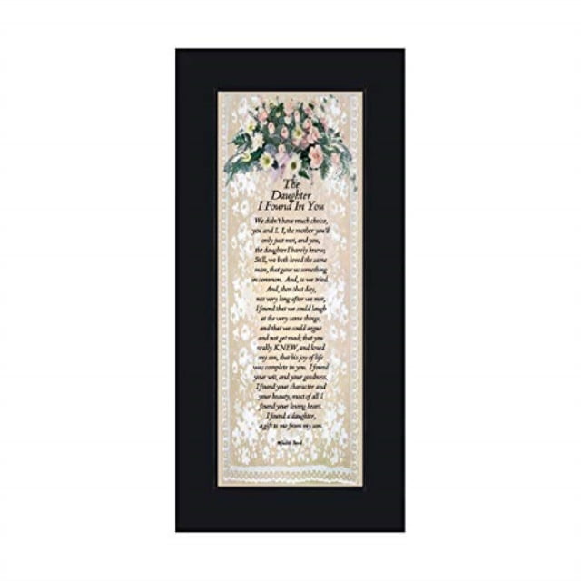 The Daughter I Found In You Daughter In Law Gifts Poem For Future Daughter In Law 6x12 7737bc Walmart Com Walmart Com