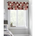 thumbnail image 4 of Kitchen Cafe Valance Curtain for Small Windows,Happy Mother's Day Dwarfs Heart Truck Rod Pocket Valances Love Quote on Buffalo Plaid Window Treatment Panel for Living Room/Bedroom/Bathroom,42x12in, 4 of 9