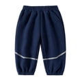 thumbnail image 5 of Qingpeng Boys Girls Casual Sweatpants Elastic Waist Side Pocket Outdoor Running Jogging Long Athletic Pants for Kids, 5 of 7
