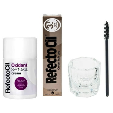 Refectocil KIT - Brow Dye + Oxidant 3% + Mixing Dish + Brush Light Brown
