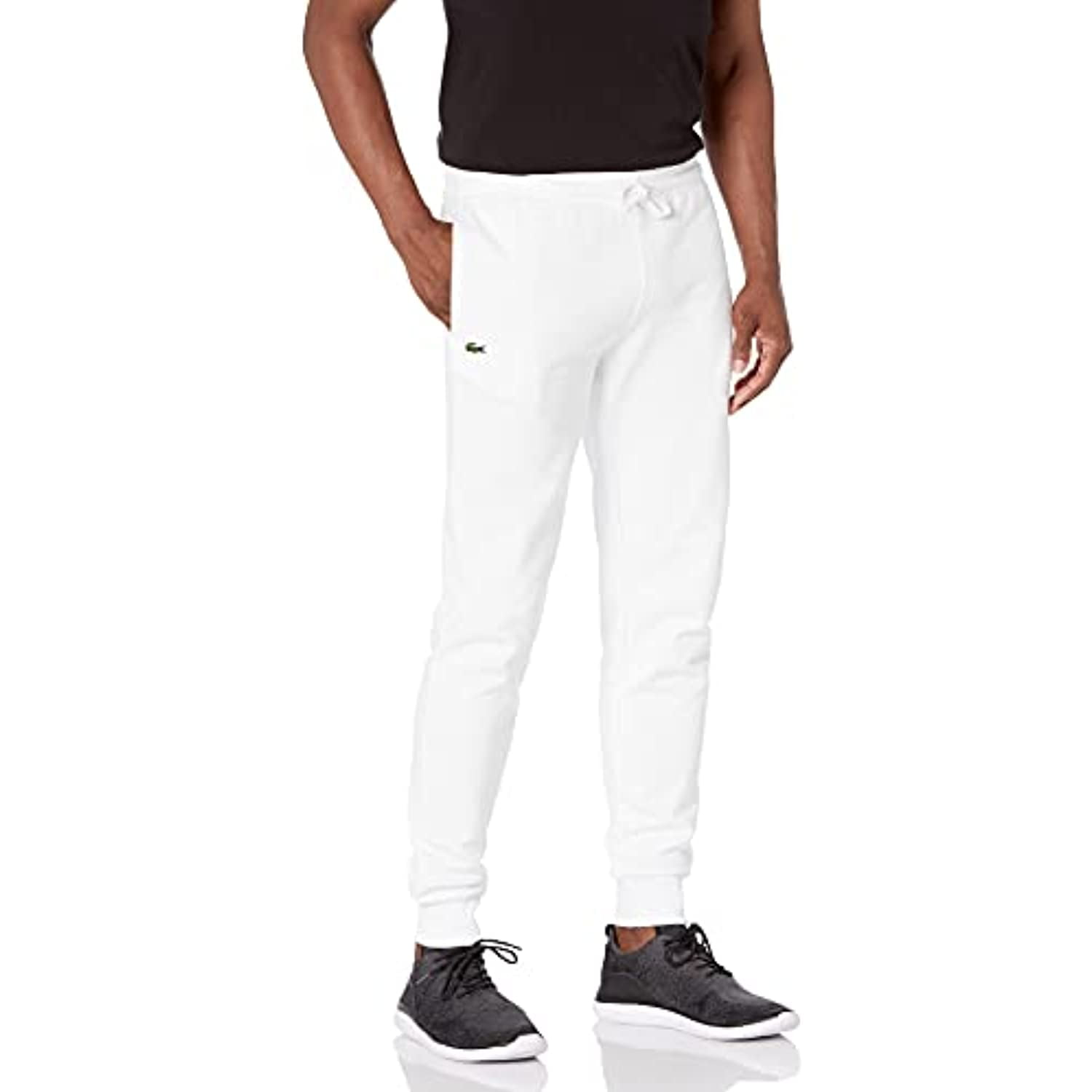 Men's Sport Fleece Jogger Sweatpants, White, 4X-Large -