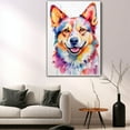 thumbnail image 5 of Swedish Vallhund Canvas Wall Art Famous Oil Paintings Monets Watercolor Dog Canvas Funny Dog Canvas Floral Print Abstract Farmhouse Gallery Aesthetic Room Decor for Bedroom Bathroom, 5 of 6