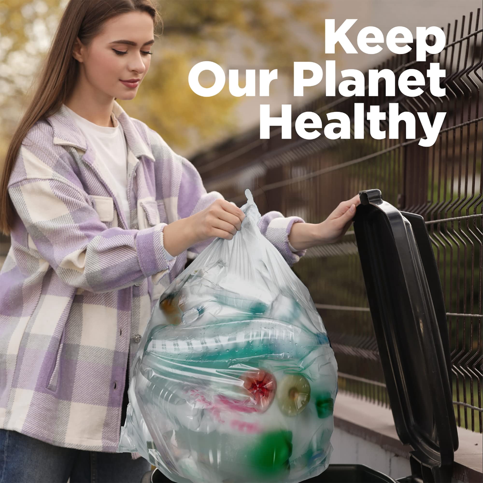 ToughBag 40-42 Gallon Trash Bags, 2.5 Mil Contractor Bags, 50 Count