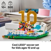 LEGO Editions Lionel Messi – Soccer Highlights - Building Set for Boys & Girls, Ages 10+ Fathers Day Gift - Kids Bedroom or Shelf Decor W/ Plaque - 43011