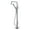 Chrome, variant on sumerain Freestanding Bathtub Faucet with Hand Shower, Floor Mount Tub Faucet Brass Single Handle High Flow Chrome