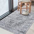 thumbnail image 5 of GLATTICE Small Area Rug 2x3 Grey Washable Entryway Rug Non-Slip Ultra Soft Printed Oriental Floral Rug Doormat Small Accent Rug Farmhouse Kitchen Throw Rug for Entrance, 5 of 8