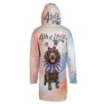 thumbnail image 2 of 4th of July Boykin Spaniel Celebrates Independence Day All Over Print 3D Hooded Duffle Toggle Coat Dog Lover - 12010, 2 of 6
