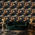 thumbnail image 3 of Boho Peel and Stick Wallpaper Vintage Celestial Sun Moon Wall Art Gold Silver 17.7in x 9.8ft Self Adhesive Removable Wall Paper Renter Friendly Wall Covering for Kids Room Bedroom Nursery Cabinet, 3 of 8