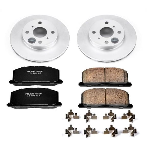 PowerStop Front Geomet Coated Brake Rotor and Pad Kit Fits: TOYOTA Select Models CRK4782