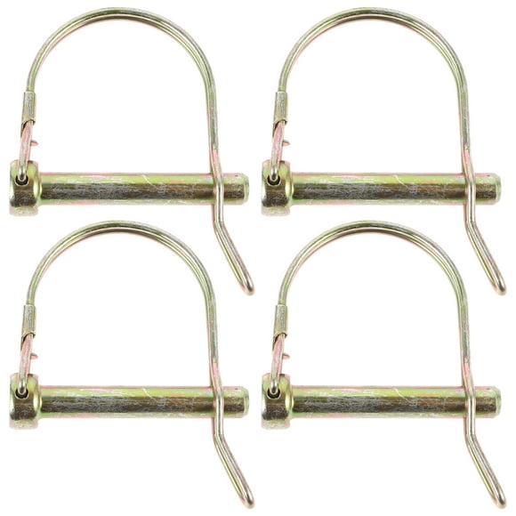 4pcs Locking Coupler Pin D Shaped Hitch Pin Tow Hitch Pin Heavy Duty Safety Trailer Pins