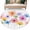 White, variant on Watercolor Colorful Floral Round Area Rug 3Ft Washable Small Circle Rugs for Kitchen Entryway, Spring Summer Flowers Non-Slip Carpet Floor Mats Indoor Outdoor Carpet Runner Aesthetic Home Decor