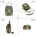 thumbnail image 3 of FORMRS Crossbody Bag for Women Quilted Travel Shoulder Cell Phone Purse with Chain Strap Handbag, Beige Christmas Gingerbread, 3 of 7