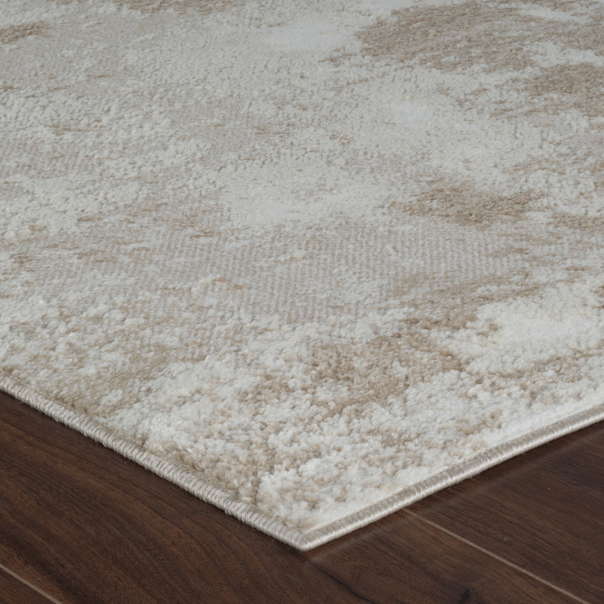 Rug Branch Nomad Abstract Indoor Area Rug, Beige Cream, Modern - Living Room, Bedroom, Dining Room, and Kitchen