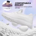 thumbnail image 3 of Zapatillas ZOVE Wide Toe Box para mujer, extra anchas, blancas 41, 3 of 7