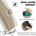 thumbnail image 4 of TECH CIRCLE For Samsung Galaxy S24 Ultra Wallet Case,PU Leather Flip Folio Stand Card Holder Zipper Ring Magnetic Protective Phone Case with Lanyard Strap Women Case for Galaxy S24 Ultra 2024,White, 4 of 8