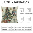 thumbnail image 6 of Acheng Merry Christmas Pillow Covers Nutcracker Ballet Set of 2 Winter Holiday Party Decorative Throw Pillow Covers Cushion Case for Home Sofa Bed Chair White, 6 of 6