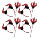 thumbnail image 4 of Halloween Horn Headbands & Trident Sticks 4 Sets Carnival Party Supplies for Fancy Dress, Cosplay & Spooky Costume Events Comfortable Fit Accessories, 4 of 5