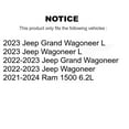 thumbnail image 2 of Transit Auto Front Rear Semi-Metallic Pads and Disc Brake Rotors Kit for Car Ram 1500 Jeep Wagoneer Grand L K8A-107798, 2 of 11