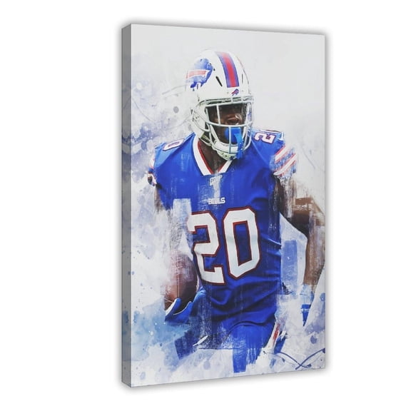 American Football Barry Sanders Posters Sports Star 46 Canvas Poster