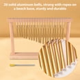 thumbnail image 4 of Riwcyla 20 Note Chime with Mallet for Ornament Classroom Office Decoration Professional Stage Performance Desktop Wind Chimes Musical Percussion Instruments, 4 of 5