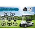 thumbnail image 4 of Golf Cart Steering Wheel 12.5" (320mm), Universal Steering Wheel for Club Car DS/Precedent, EZGO RXV/TXT & Yamaha, Ergonomic Design, Matte Black, 4 of 9